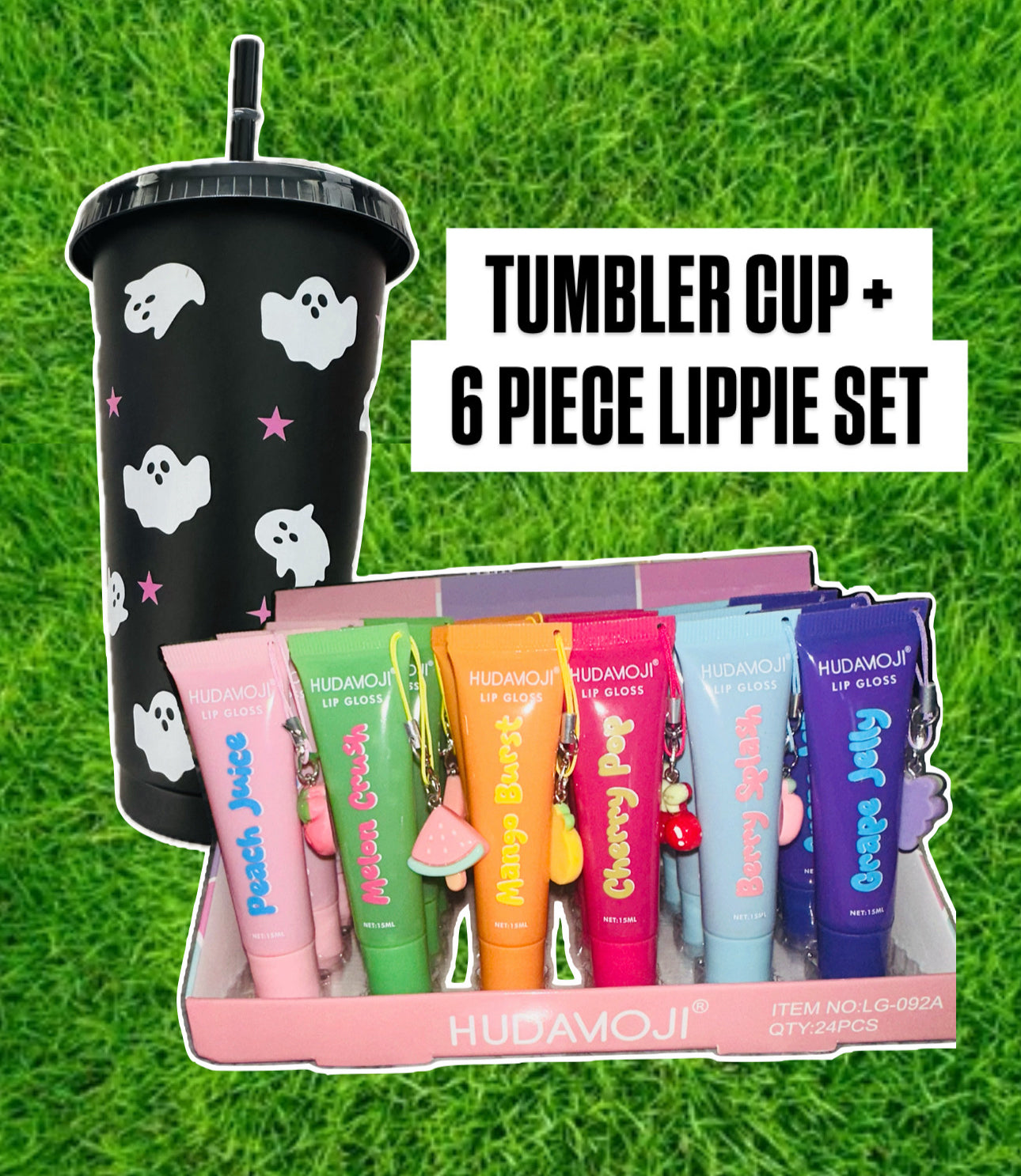 Halloween Tumbler + 6 piece Lippie Set