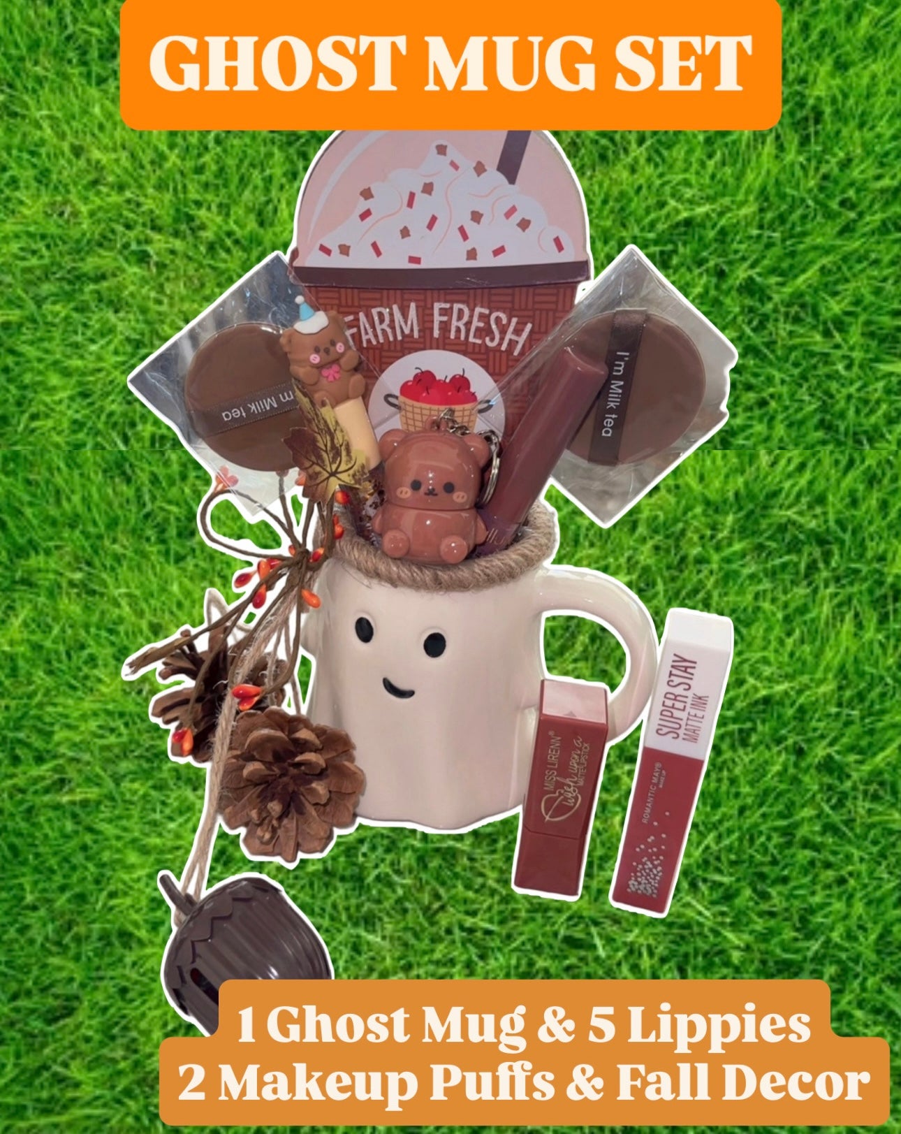 Halloween Mug/Tumbler/ + 5/6 piece Lippie Set