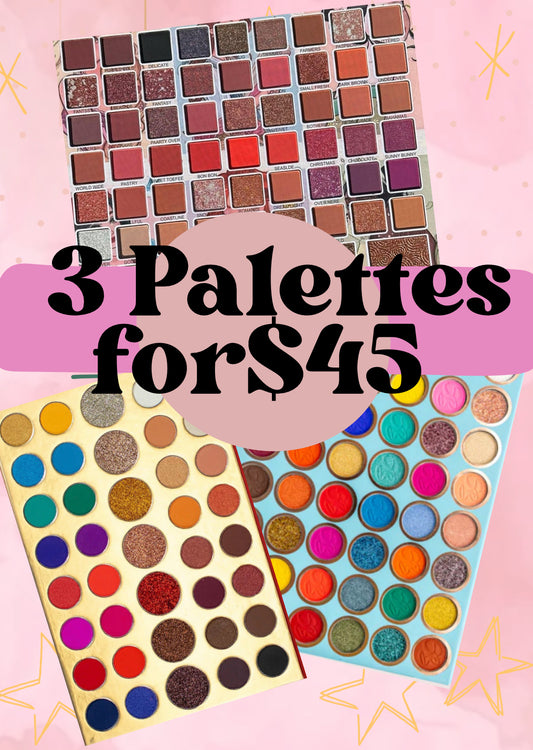 3 PALETTES FOR $45 BOX
