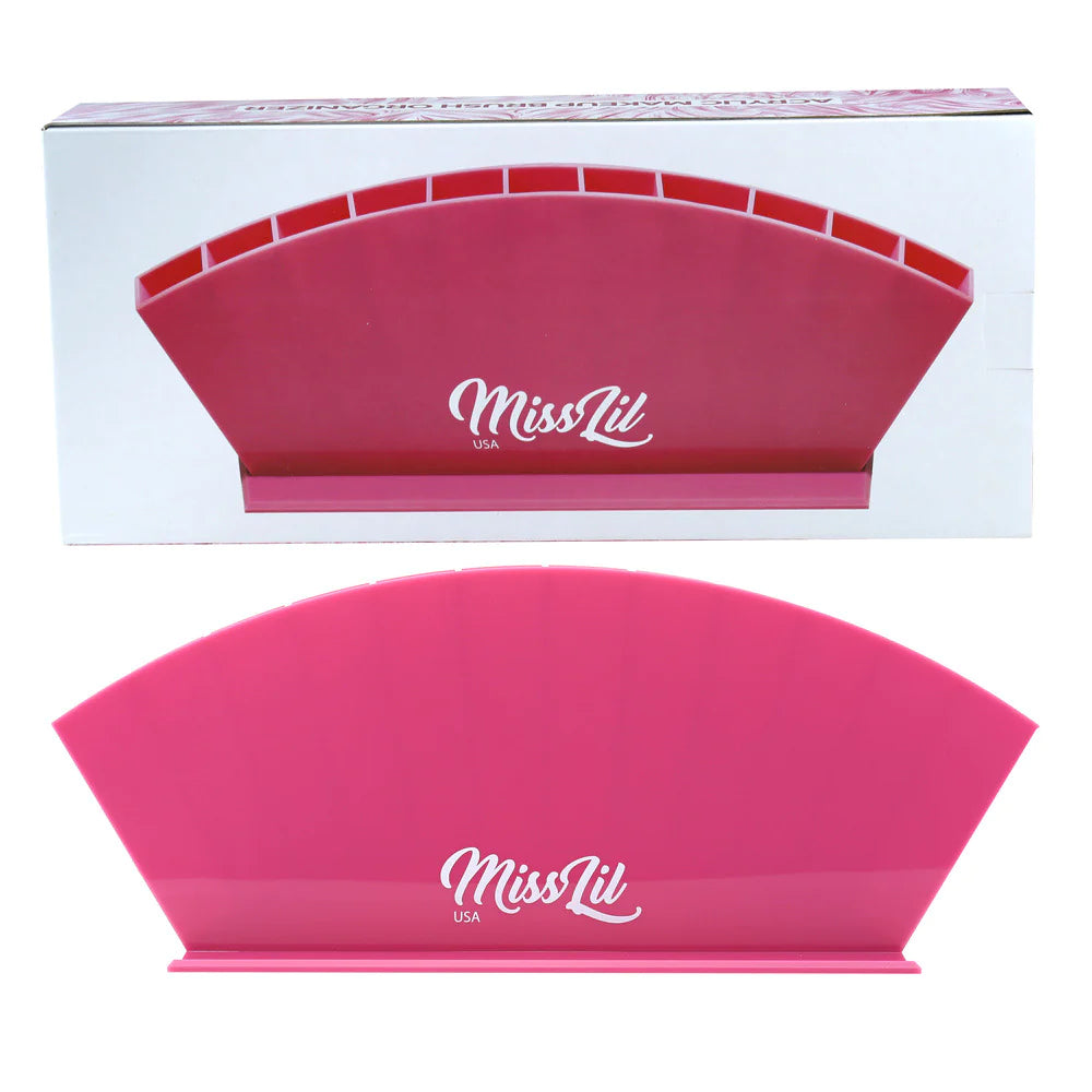 Pink Makeup Brush Holder Organizer